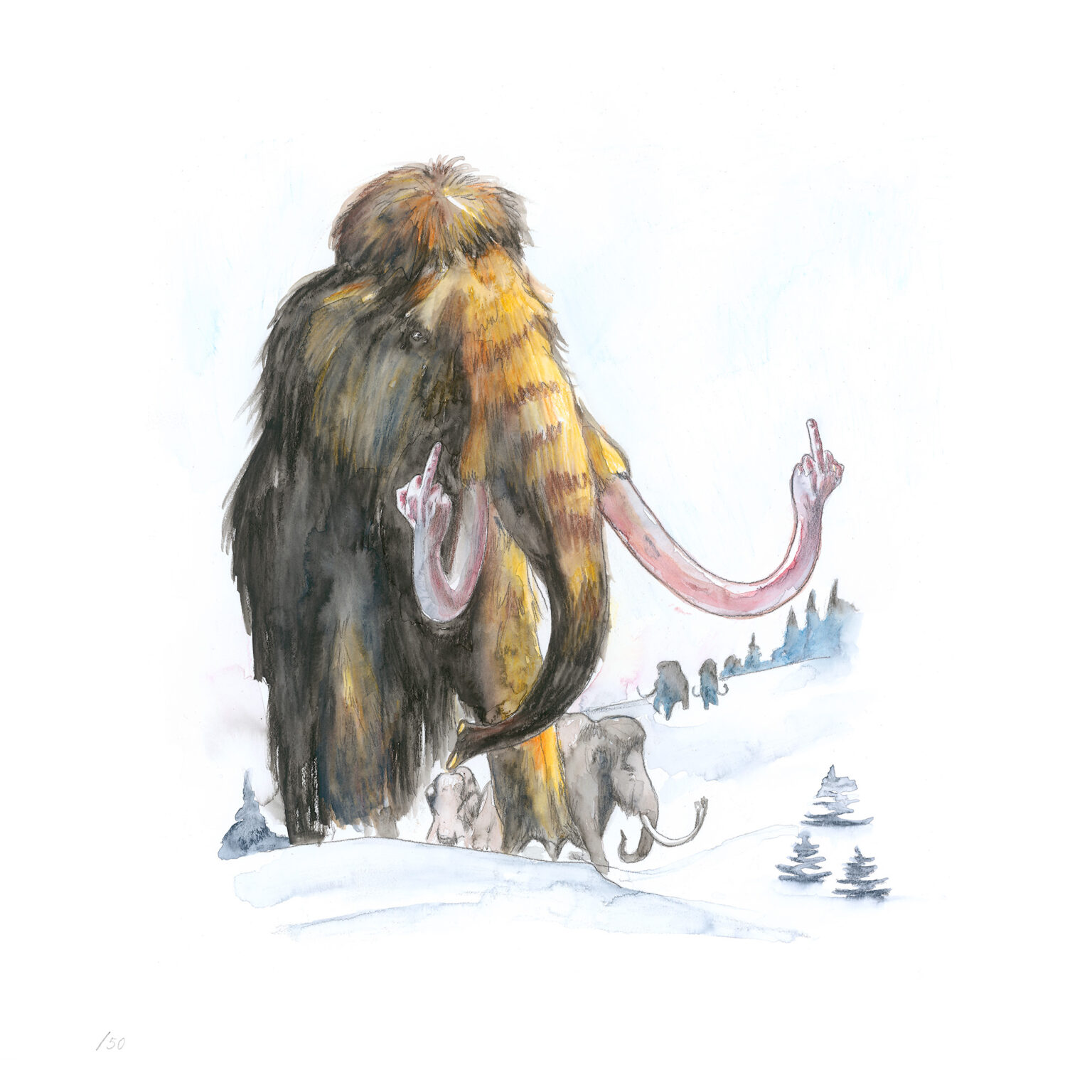 Woolly Mammoth Jim Moir Art