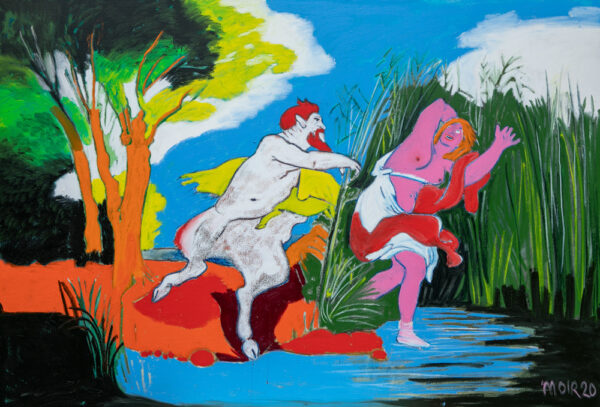 Pan Pursuing Syrinx into reeds