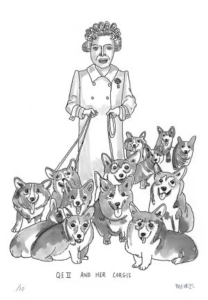 QE II And Her Corgis