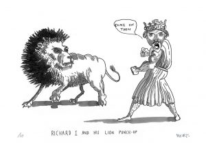 Richard I And His Lion Punch-Up